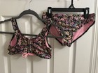 Wonder Nation Girls Size L 10-12 Floral Two Piece Bikini Swimsuit Swimwear — photo 1
