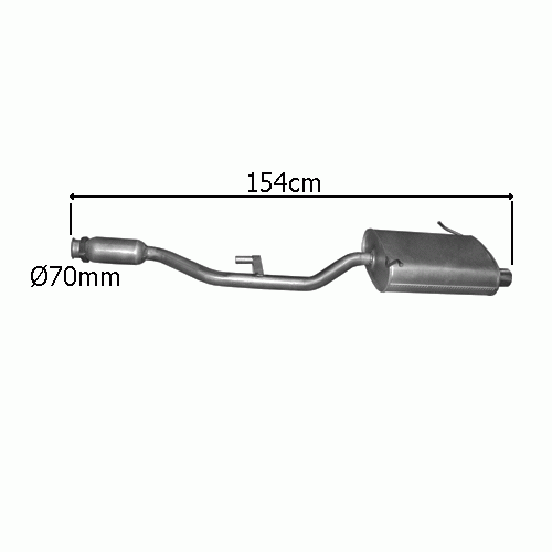 BMW Z3 CABRIO 1.8 1.9 2.8 116/140/192 PS 1995-2000 Auspuff Schalldämpfer hinten - Bild 1 von 1