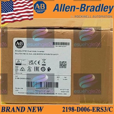 New Sealed AB 2198-D006-ERS3 Kinetix 5700 Dual Axis Inverter 2198D006ERS3