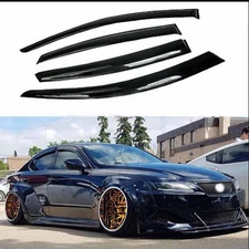 Window Visor Vent Rain Guard Deflector For 2006-2012 Lexus IS250 IS350 Sedan