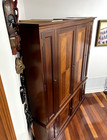 Solid Hardwood, High Quality Armoire/entertainment Unit Detailed Inlay Doors (8) — photo 4