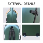 Cello Case 4/4 with Wheels Backpack Straps Beautiful Green Minor imperfection — photo 8