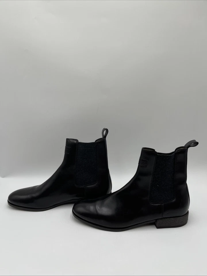 Botas Chelsea Brunello Cucinelli Mujer Cuero Negras Talla 40” Foto 3 de 4