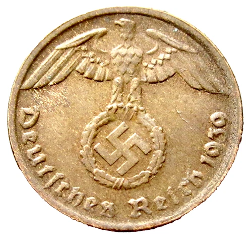 1939 Germany 1 Reichspfennig — photo from the most recent tracked eBay sale
