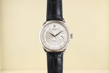 Rolex Cellini Date 39mm, Silver Guilloche Dial - 18kt White Gold on Strap, 50519 7