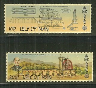 ISLE OF MAN 244 45 MNH EUROPA 83 LAXEY WHEEL SCV 1.25