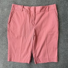 Talbots Shorts Womens 2 Pink Bermuda Flat Front Dress Casual Tailored Summer