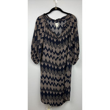 Edme & Esyllte Anthropologie Size 4 Women's Rugged Carrots Button Aztec Dress