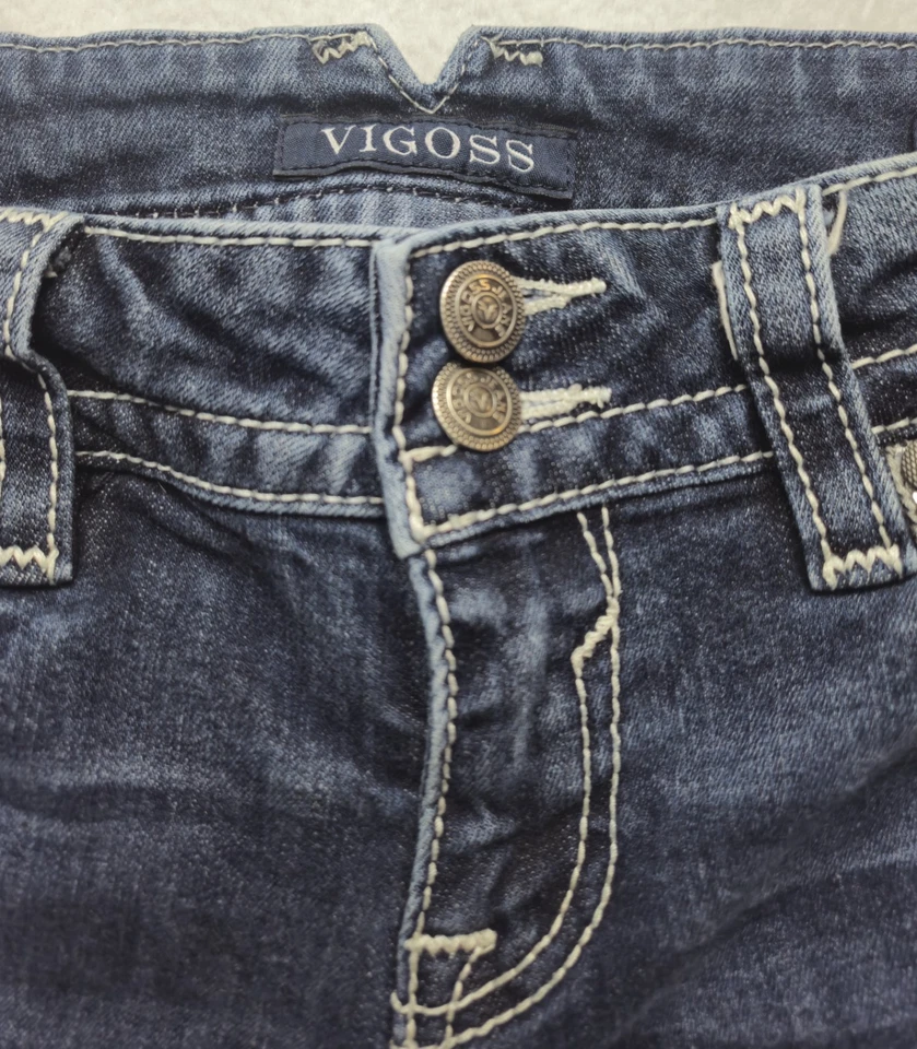 Vigoss Jeans Women's Size 9/10 The Chelsea Bootcut Cowgirl Embroidered 32x33 - Image 2 of 4