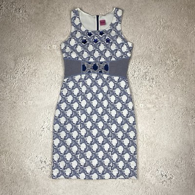 Save The Queen Italienisches Designer Geometrisches Barocco Ärmelloses Kleid ...