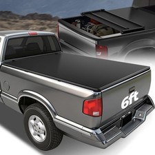 Soft Tri-fold Tonneau Cover For 1994-2004 Chevy S10 Sonoma 6ft Truck Bed Cover
