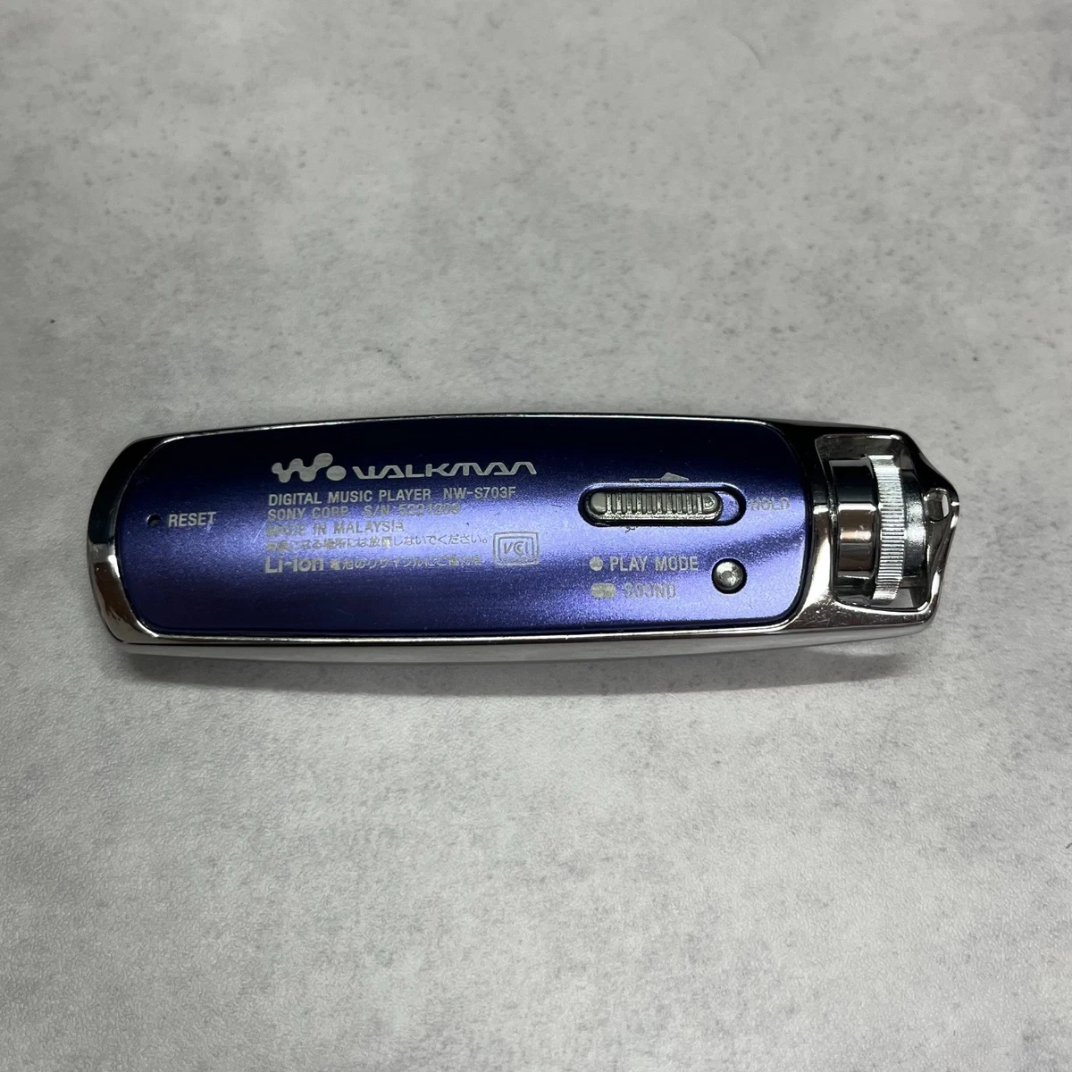 Sony NW-S703F Blue Walkman Lecteur Audio Portable Lecteur MP3 Audio 1Go Occasion