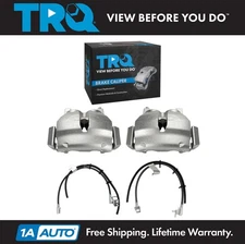 TRQ Front Brake Caliper & Hose Set Fits 03-06 Ford Expedition Lincoln Navigator