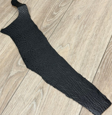 BLACK Genuine Shark Hide Skin Taxidermy Sharkskin Leather exotic Fish Tanned 247