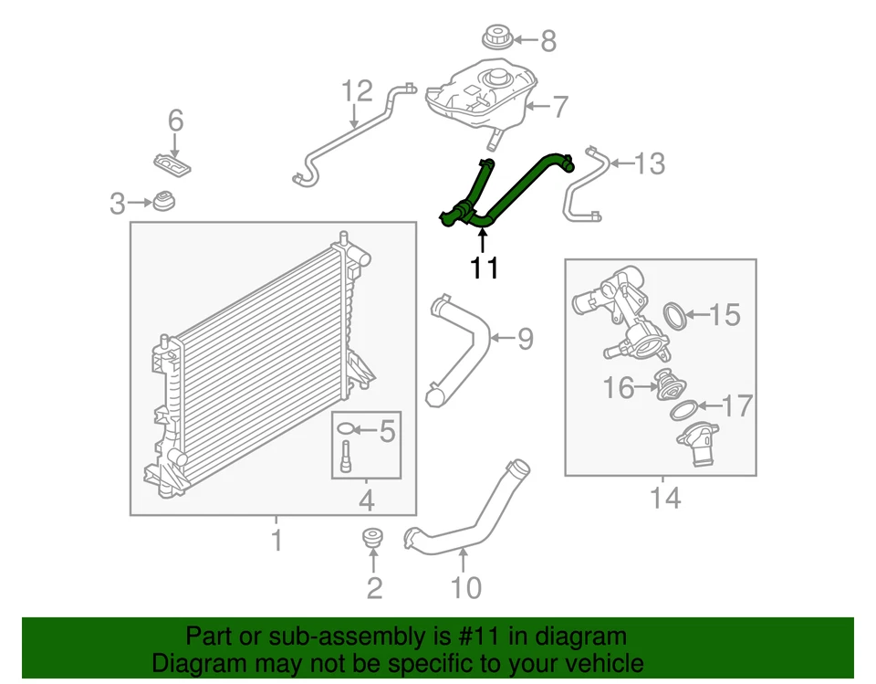 Manguera conector original Ford Mustang 2011-2014 BR3Z-8K289-A Foto 2 de 4