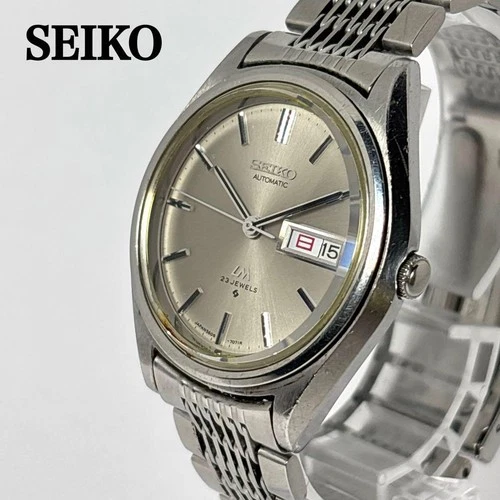 SEIKO LM Men's Automatic Watch Day Date 23J Vintage Working Genuine From Japan