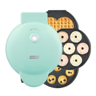 DASH MULTIMAKER TREAT MAKER SYSTEM: DONUT, MINI CUPCAKE, WAFFLE - MINT GREEN
