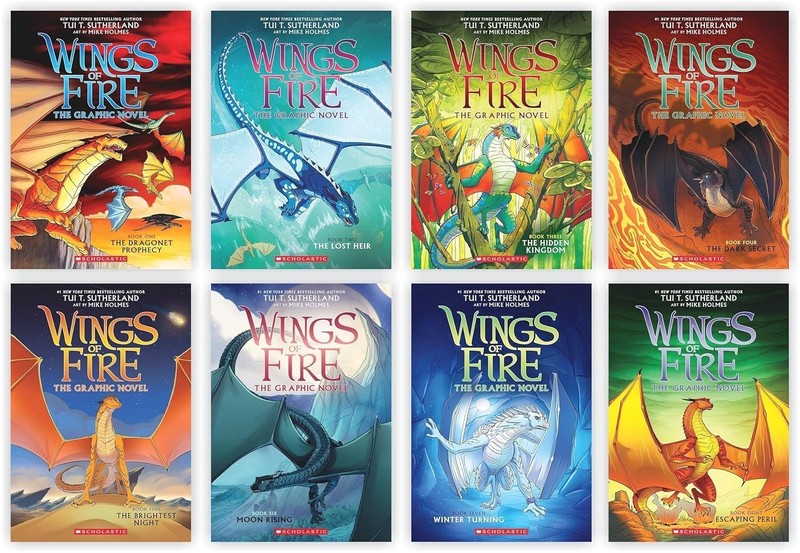 Complete Series Set Wings of Fire Graphic Novels 8 Books Collection Lot 1-8