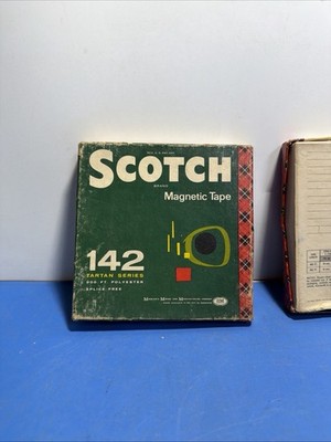 2x Vintage Scotch 142 Magnetic Tape 900 ft Reel-to-Reel Tartan