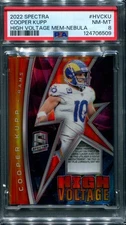 Cooper Kupp -- Nebula /2 -- 2022 Spectra High Voltage -- Player Work Laundry Tag