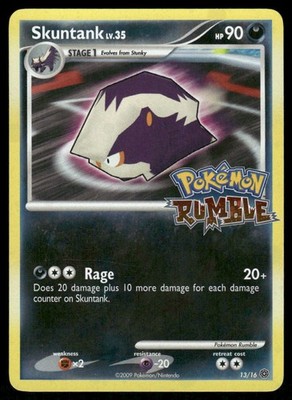 Pokemon Karten Skuntank 13/16 Pokemon Rumble LP *3