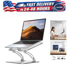 Nulaxy Ergonomic Adjustable Laptop Stand for Desk, Foldable Riser 10-16"