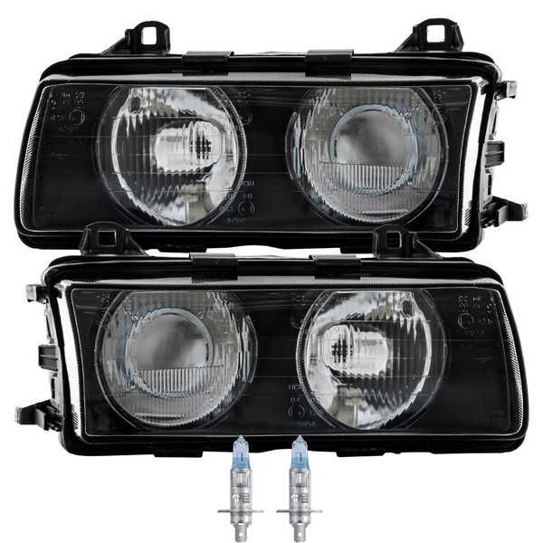 Halogen Scheinwerfer Set H1 FüR BMW 3Er Cabriolet Coupe Inklusive Lampen-image