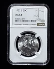 1952 S 50c Franklin Silver Half Dollar NGC MS 63 Semi Key Date