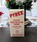 PYREX GLASS PERCOLATOR PUMP IN ORIGINAL BOX~9 CUP~NO. 7829P~NEW OLD STOCK