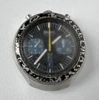 SEIKO 6138-0040 Automatic Chronograph Watch Vintage Men's BULLHEAD Black Dial