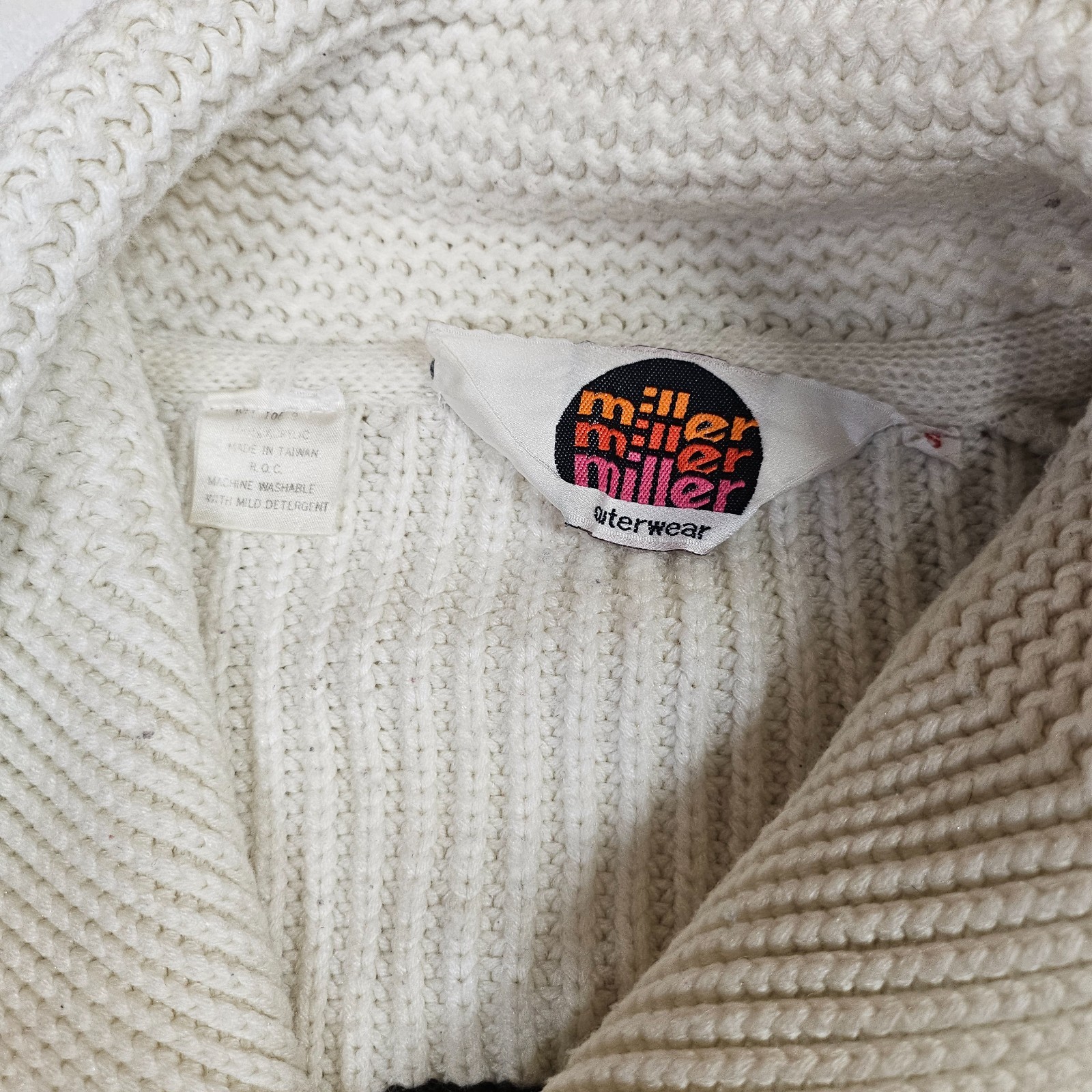 Vintage Miller Outerwear Western Thunderbird Cardigan Sweater Cowichan Small