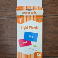 FlashKids Grade 1 Sight Words Flash Cards Set, 86 Cards Ages 4-7