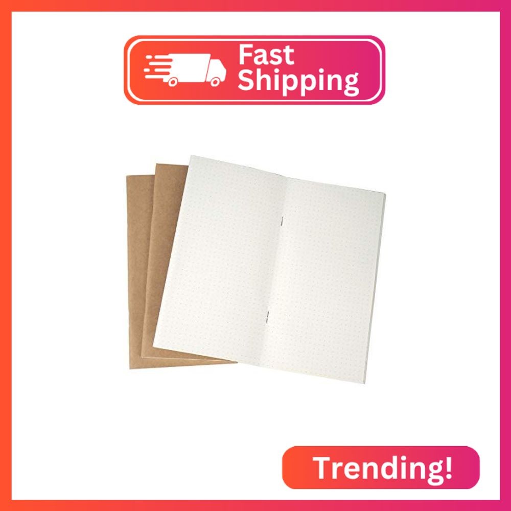 Moterm Travelers' Notebook Refills Insert, Set of 3(Dotted)