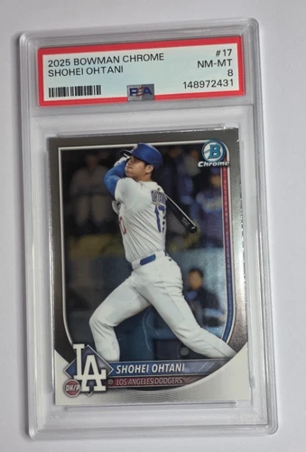 2025 Bowman Chrome - Shohei Ohtani #17 - LA DODGERS MVP - PSA 8