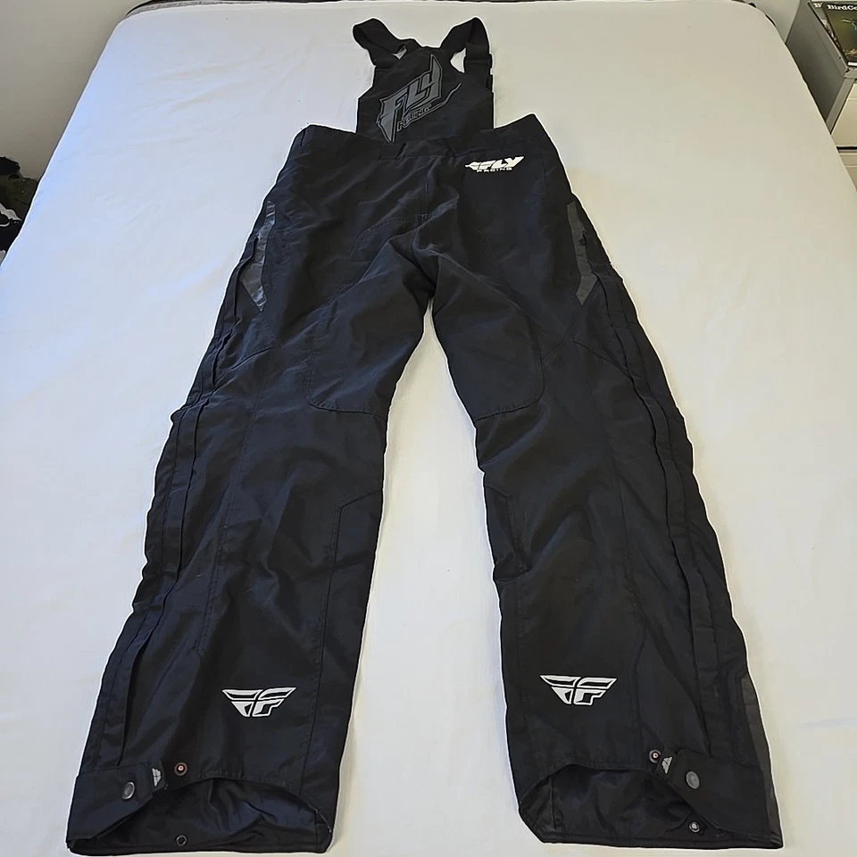 Fly Racing SNX Pro Bib Pants Snowmobile Insulated Performance Black Men's 2XL - Image 2 of 4
