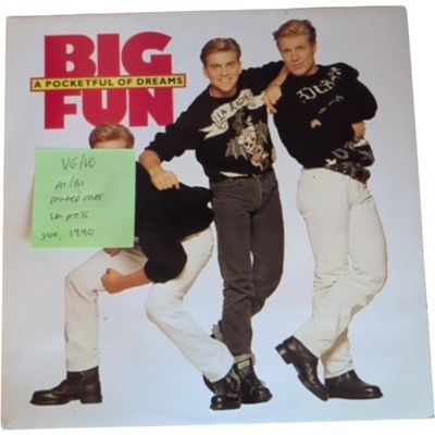 Big Fun A Pocketful of Dreams Vinyl Record VG/VG FUN1 1990