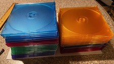 30 NEW Jewel Slimline CD cases, assorted colors