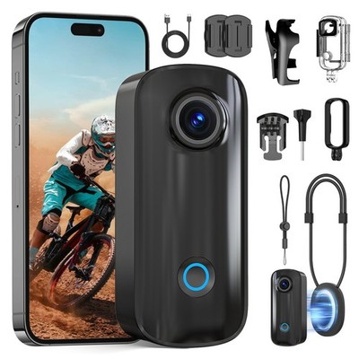 SJCAM C100+ Action Camera 4K WiFi Mini Body Camera Hands-Free Vlogging Camera