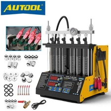 Petrol Fuel Injector Tester Cleaner Car Motorycle Ultrasonic Cleaning Machine 