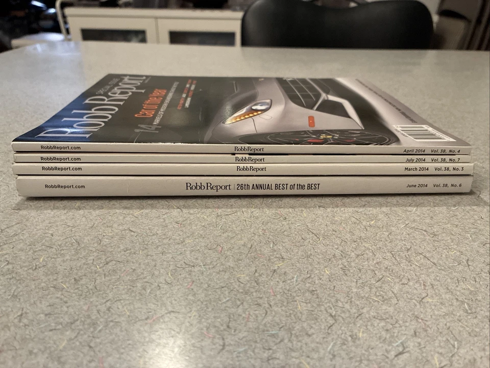 Lot of 4 Robb Report 2014 Best of Best Car Of Year Ralph Lauren Ultimate Home Foto 3 de 3