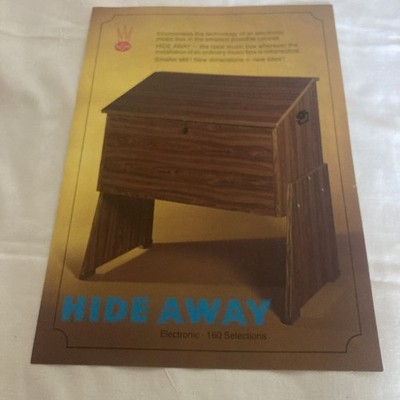 NSM Hideaway Electronic - Juke Box Werbung / Flyer Original - A4