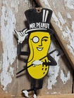 VINTAGE PLANTERS PEANUTS PORCELAIN SIGN OLD NUT SNACK FOOD MR. PEANUT DIECUT