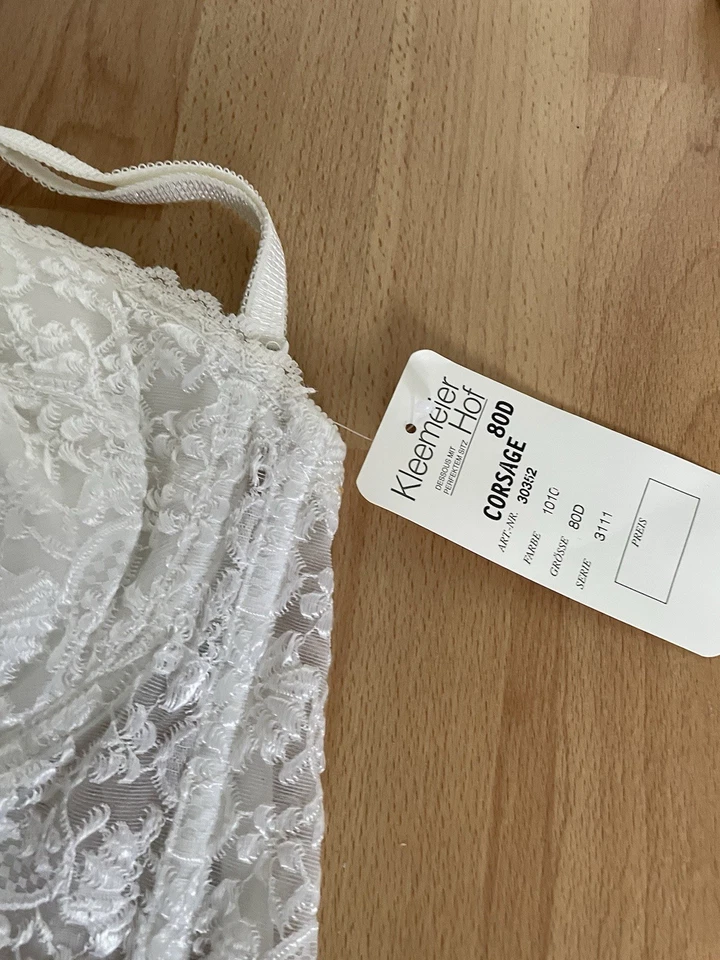 70x Kleemeier di Lorenzo Corsage/Brautcorsage Dessous ivory weiß - Bild 3 von 4