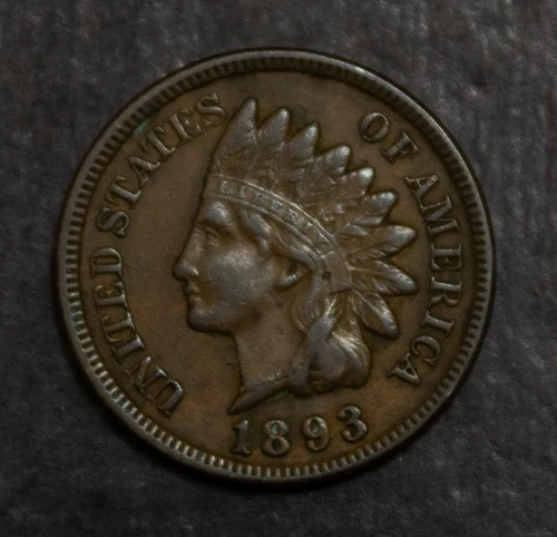 1893 Indian Cent XF  Lot 4303