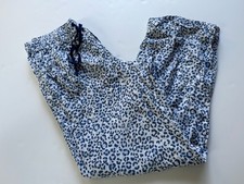Victoria's Secret PJ Pants Leopard Print Size M Lightweight Drawstring Pockets