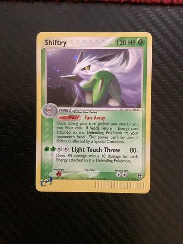 Pokemon TCG Shiftry 12/100 EX Sandstorm 12/100 Holo Rare LP