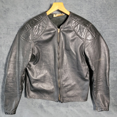 Vintage Bates Leather Jacket and Pants Size Medium 1960s Cafe