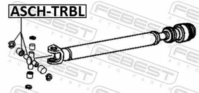 Antriebswellengelenk ASCH-TRBL FEBEST für CHEVROLET HUMMER SAAB GMC