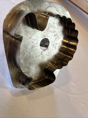 Vintage Antique TURKEY Cookie Cutter Primitive Metal Handle 3.5 inches - Picture 8 of 8