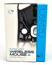 Lamzu MAYA X 8K Super Light 2.4 Ghz Wireless/Wired Gaming Mouse - White